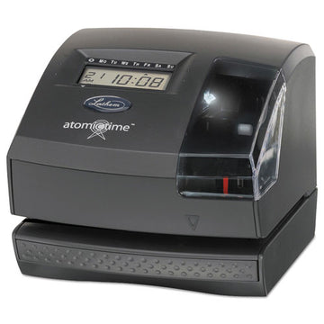 Lathem® Time 1600e Wireless Atomic Time Recorder With Tru-align, Digital Display, Dark Gray freeshipping - TVN Wholesale